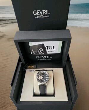Gevril 43512 Vaughn Pilot Subdial Men's Automatic Watch SWISS MADE - NEW & RARE